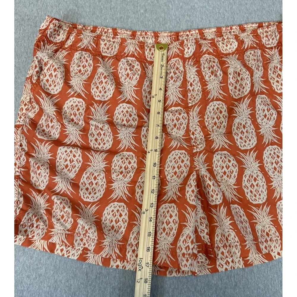 OP Ocean Pacific Shorts Men's XL/XG 40/42 Swim Trunks Orange Hawaiian Pineapple